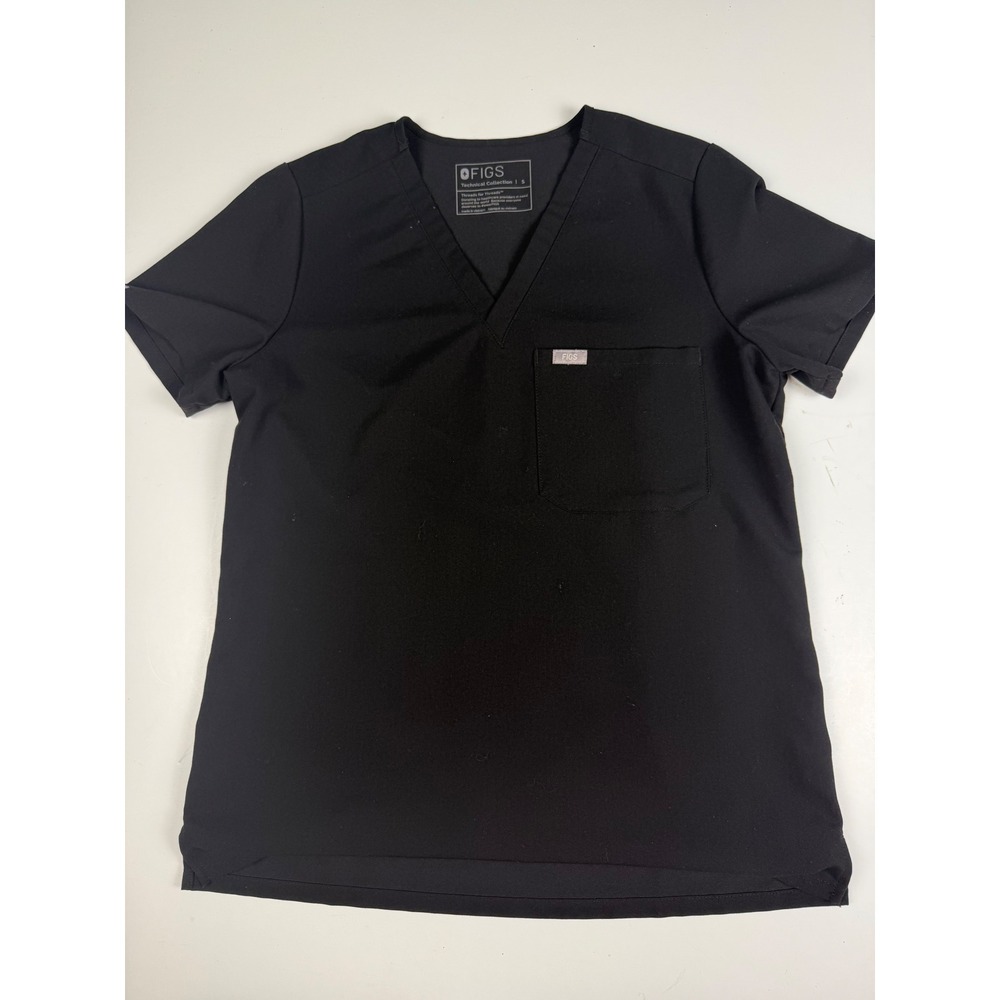 FIGS Technical Collection Scrub Tops Bundle 5 Pack V-Neck Small Black White Tan - Picture 2 of 16